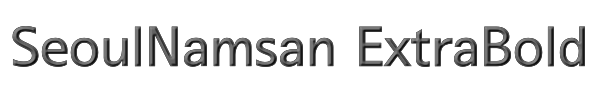 SeoulNamsan ExtraBold 
