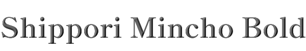 Shippori Mincho Bold 