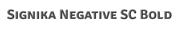Signika Negative SC Bold 