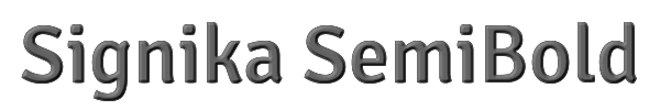 Signika SemiBold 