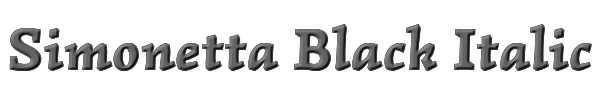 Simonetta Black Italic 