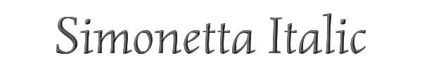 Simonetta Italic 