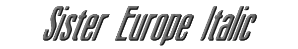 Sister Europe Italic 