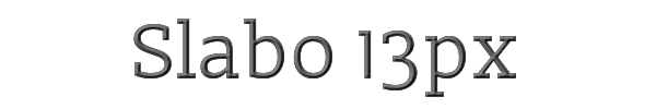 Slabo 13px 