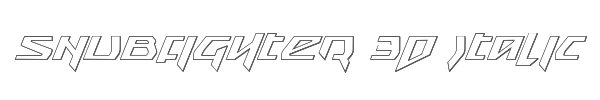 Snubfighter 3D Italic 
