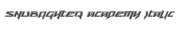 Snubfighter Academy Italic 