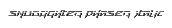 Snubfighter Phaser Italic 