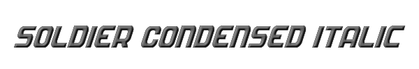 Soldier Condensed Italic 