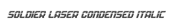 Soldier Laser Condensed Italic 