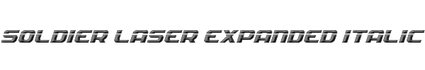 Soldier Laser Expanded Italic 