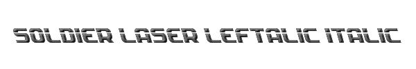 Soldier Laser Leftalic Italic 