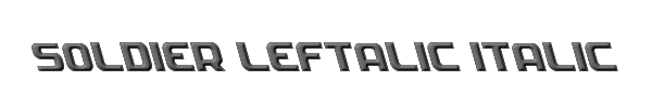 Soldier Leftalic Italic 