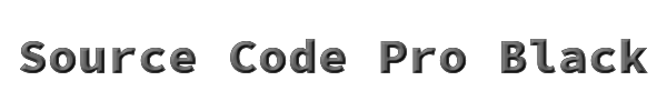Source Code Pro Black 