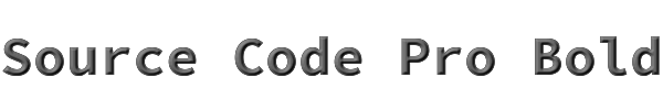 Source Code Pro Bold 
