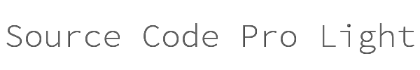 Source Code Pro Light 