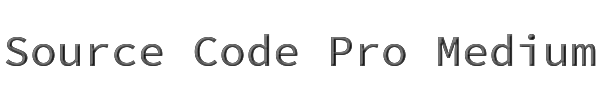 Source Code Pro Medium 