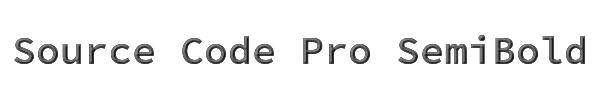 Source Code Pro SemiBold 