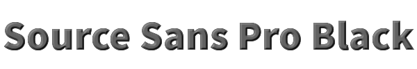 Source Sans Pro Black 