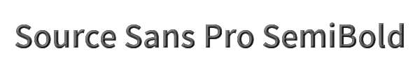 Source Sans Pro SemiBold 