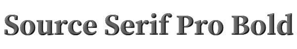 Source Serif Pro Bold 