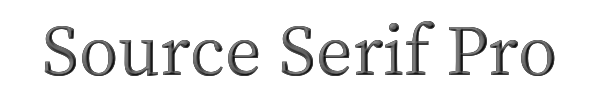 Source Serif Pro 
