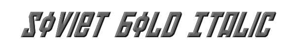 Soviet Bold Italic 