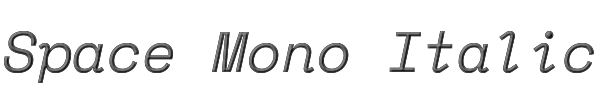 Space Mono Italic 