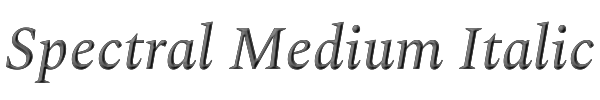 Spectral Medium Italic 