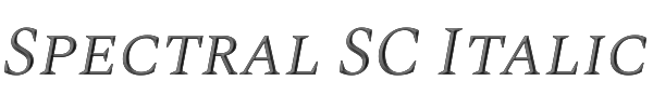 Spectral SC Italic 