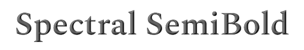 Spectral SemiBold 