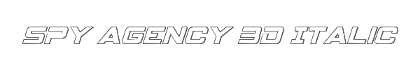 Spy Agency 3D Italic 
