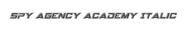 Spy Agency Academy Italic 