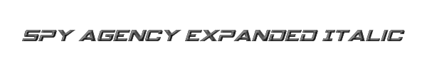 Spy Agency Expanded Italic 