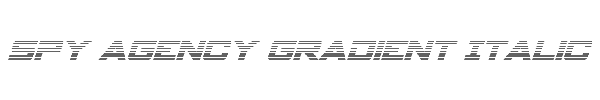 Spy Agency Gradient Italic 