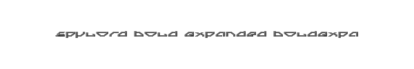 Spylord Bold Expanded BoldExpanded 