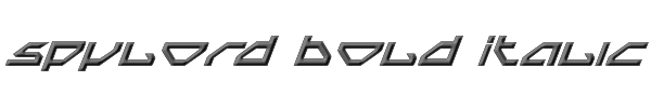 Spylord Bold Italic 