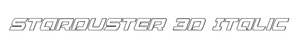 Starduster 3D Italic 