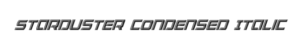 Starduster Condensed Italic 