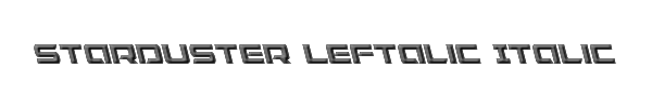 Starduster Leftalic Italic 
