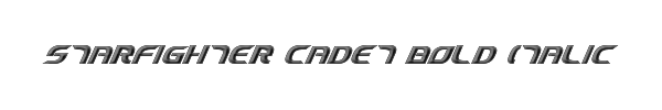 Starfighter Cadet Bold Italic 