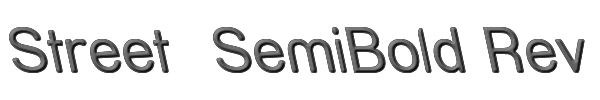 Street  SemiBold Rev 