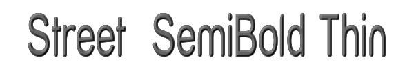 Street  SemiBold Thin 
