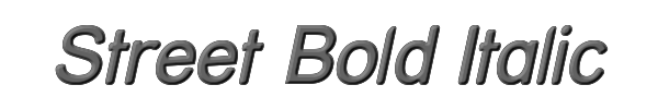 Street Bold Italic 