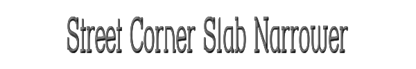 Street Corner Slab Narrower 