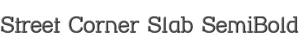 Street Corner Slab SemiBold 