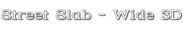 Street Slab - Wide 3D 