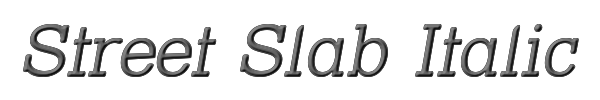 Street Slab Italic 