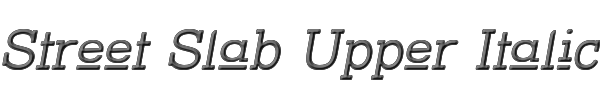Street Slab Upper Italic 