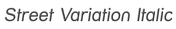 Street Variation Italic 