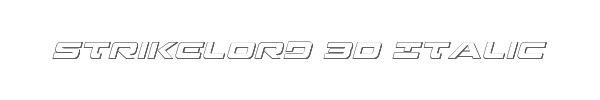 Strikelord 3D Italic 
